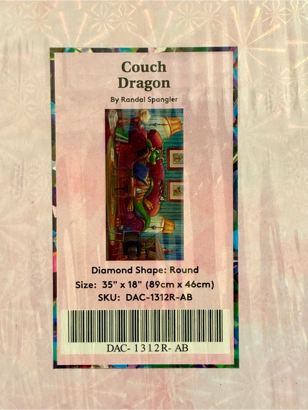 Couch Dragon Diamond Art Kit - NWT